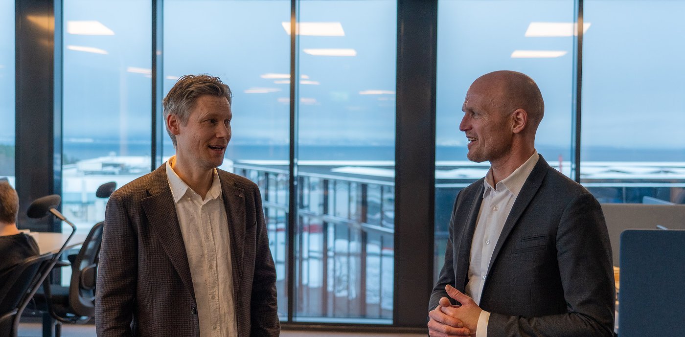 Kyrre Isaksen, adm. dir. i Piscada och Rune Hardersen, adm.dir i GK Norge. Kyrre Isaksen, adm. dir. i Piscada och Rune Hardersen, adm.dir i GK Norge.