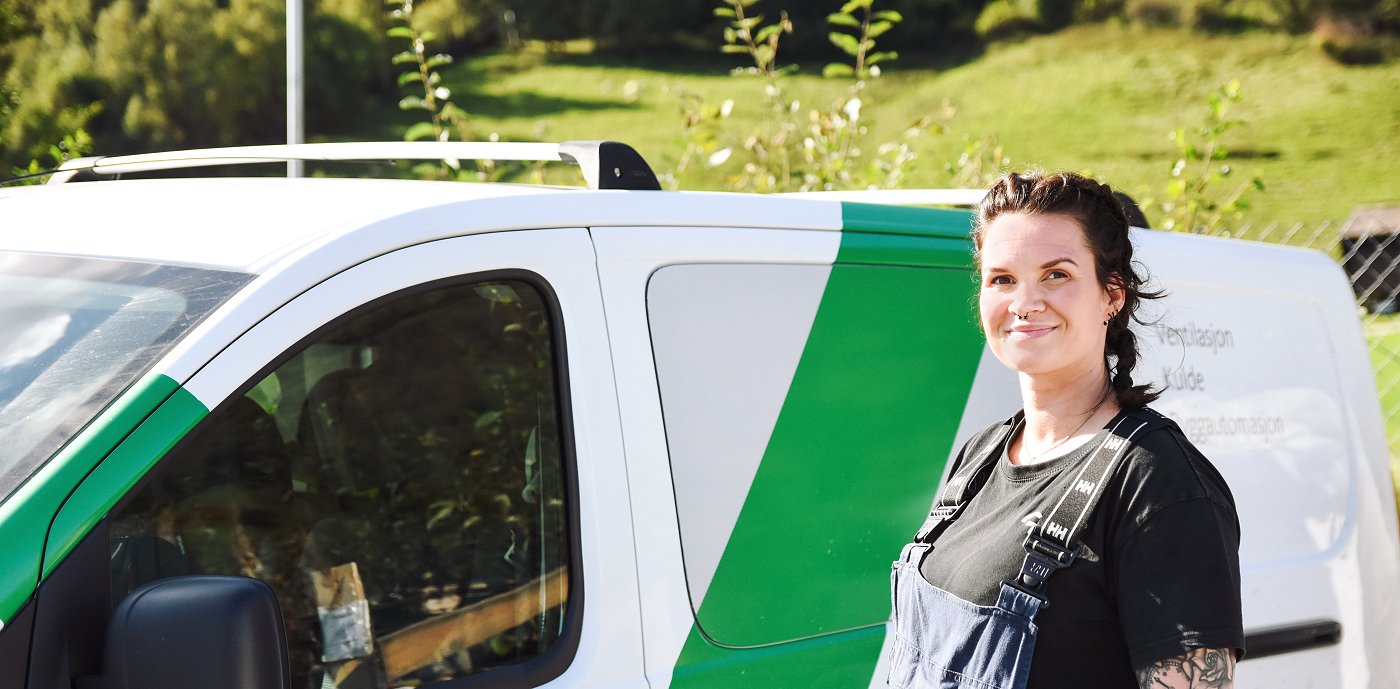 Silje Katrine Høva Johansen är VVS-tekniker på GK Silje Katrine Høva Johansen är VVS-tekniker på GK