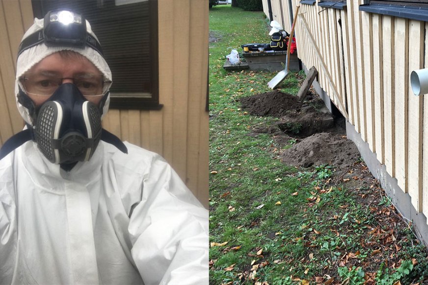 Andreas Wallin är byggdoktor och sakkunnig på fuktskador i byggnader.