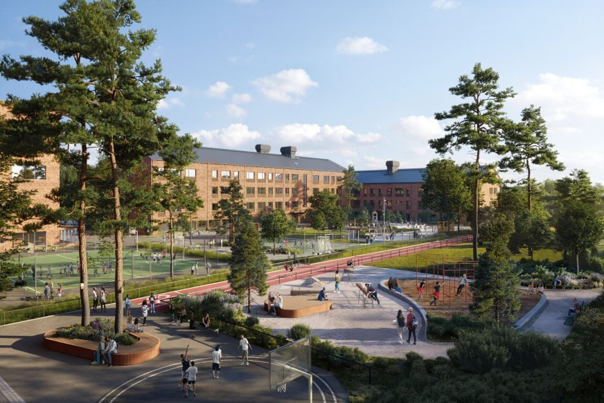 GK har fått förtroendet att installera ventilationen i en nybyggd skola och förskola i Liljeholmen/Midsommarkransen, Stockholm.