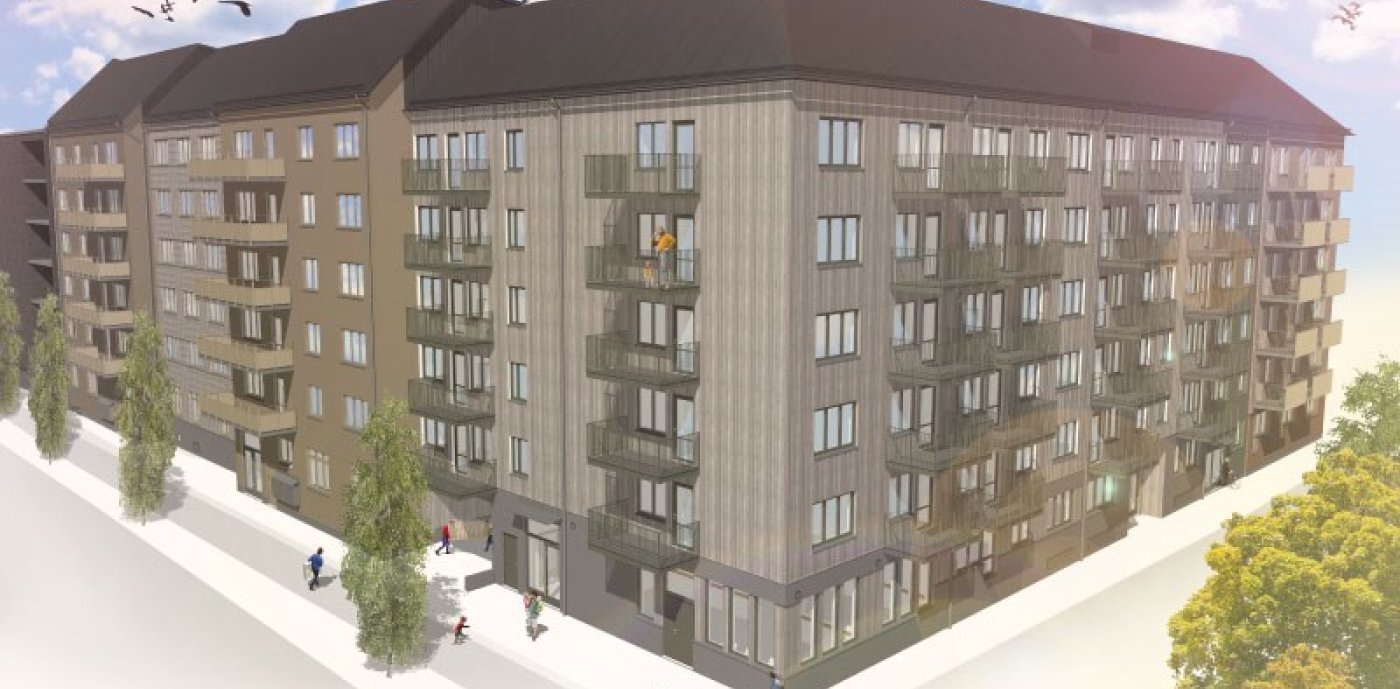 Bostadsprojektet Takryttaren i Uppsala har ett ambitiöst klimatmål: att minska klimatutsläppen med 40 procent jämfört med traditionellt byggande. 