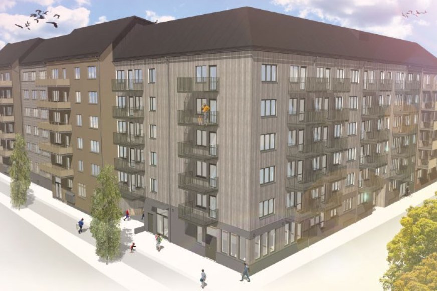 Bostadsprojektet Takryttaren i Uppsala har ett ambitiöst klimatmål: att minska klimatutsläppen med 40 procent jämfört med traditionellt byggande. 