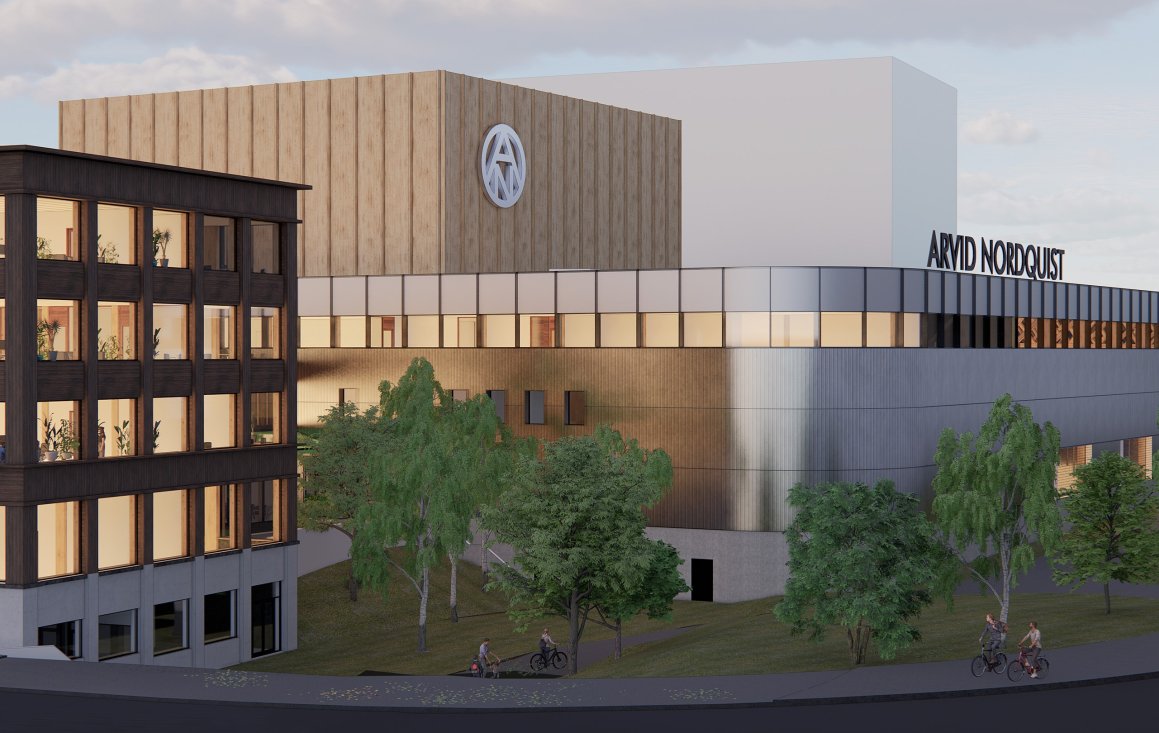 Tre byggnader i trä